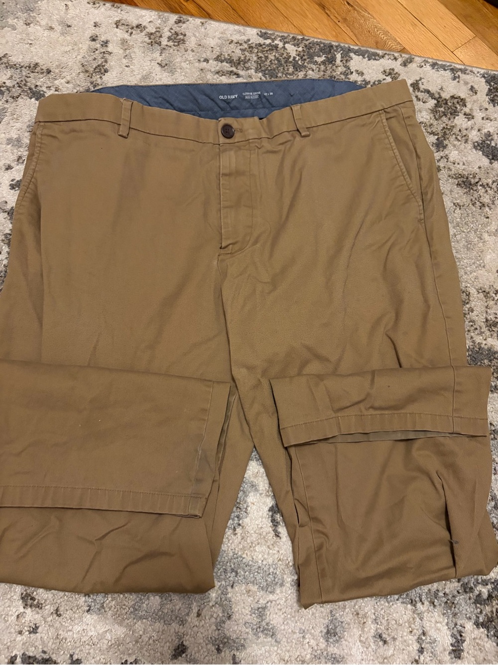 Old Navy Men's Tan Khaki Casual Chinos